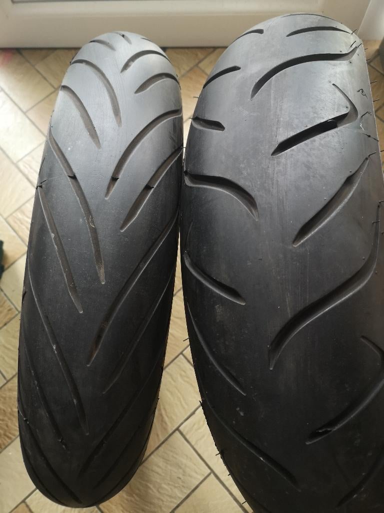 Set de Dunlop 120/70/17 & 160/60/17, Ophalen, Gebruikt