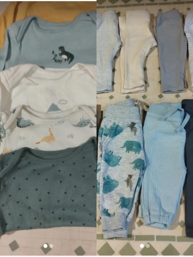 Lot de vêtements bébé, Enlèvement