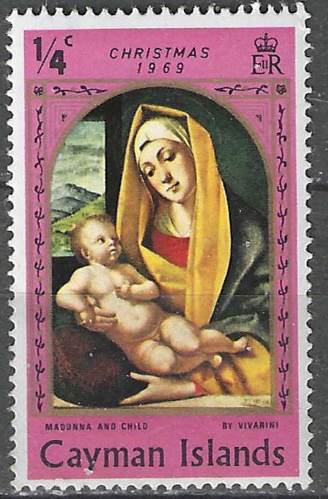 Îles Caïmans 1969 - Yvert 245 - Sainte Vierge à l'Enfan (PF), Timbres & Monnaies, Timbres | Amérique, Non oblitéré, Envoi