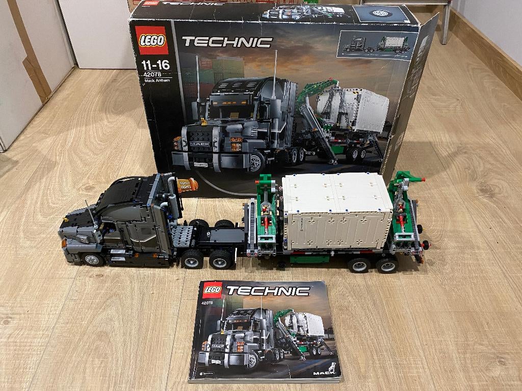 Technic Lego 42078 prachtige vrachtwagen Mack Anthem, Compleet, Lego, Ophalen of Verzenden, Zo goed als nieuw