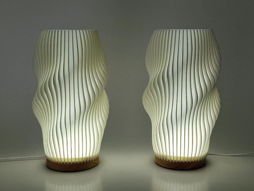Set de lampes de table LED « Swirl », Collections, Rétro, Enlèvement ou Envoi, Maison et Meubles