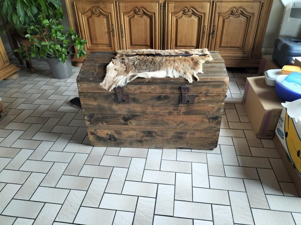 Oude koffer, Ophalen