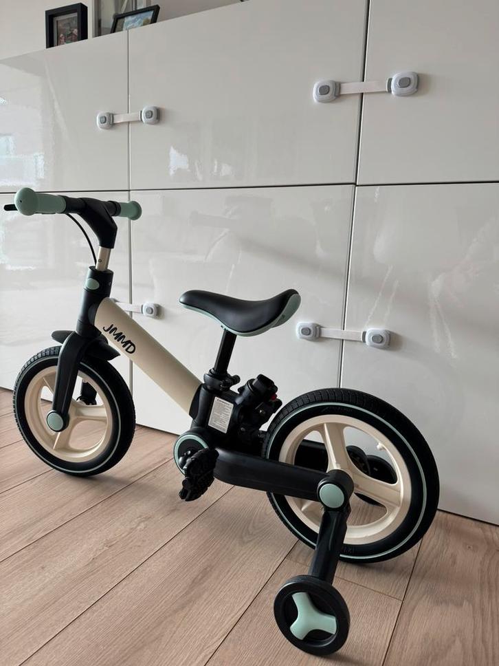 Fiets JMMD - Witte / Mint, Fietsen en Brommers, Fietsen | Kinderfietsjes, Zo goed als nieuw, Minder dan 16 inch, Zijwieltjes, Ophalen