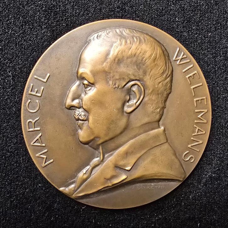 Wielemansmedaille 1931 Bonnetain Belgium Forest Brewery, Postzegels en Munten, Penningen en Medailles, Brons, Ophalen of Verzenden