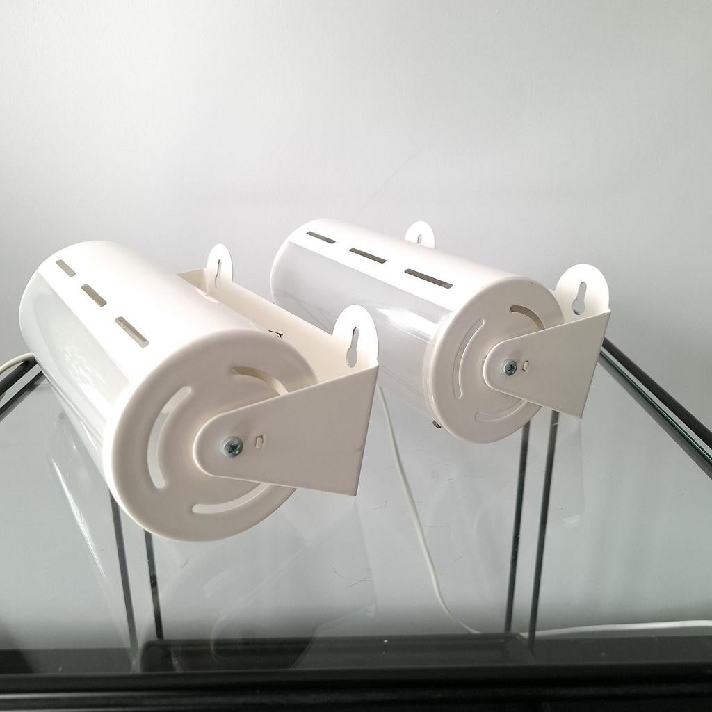 2x vintage wandlamp Ikea Smyg V1013 wit jaren 90, Antiquités & Art, Antiquités | Éclairage, Enlèvement ou Envoi