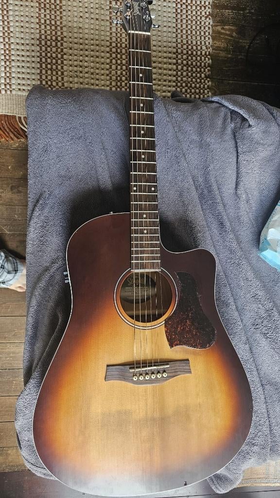 Seagull Entourage Autumn Burst CW Q1T, Ophalen, Gebruikt, Western- of Steelstringgitaar, Met (piezo-)element