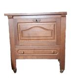 Meuble TV en chêne avec tiroir – meuble hi-fi vintage, 25 à 50 cm, Moins de 100 cm, Enlèvement, Utilisé