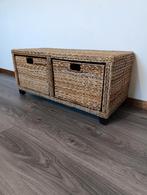 Rieten bijzet tafeltje kastje, Huis en Inrichting, Ophalen