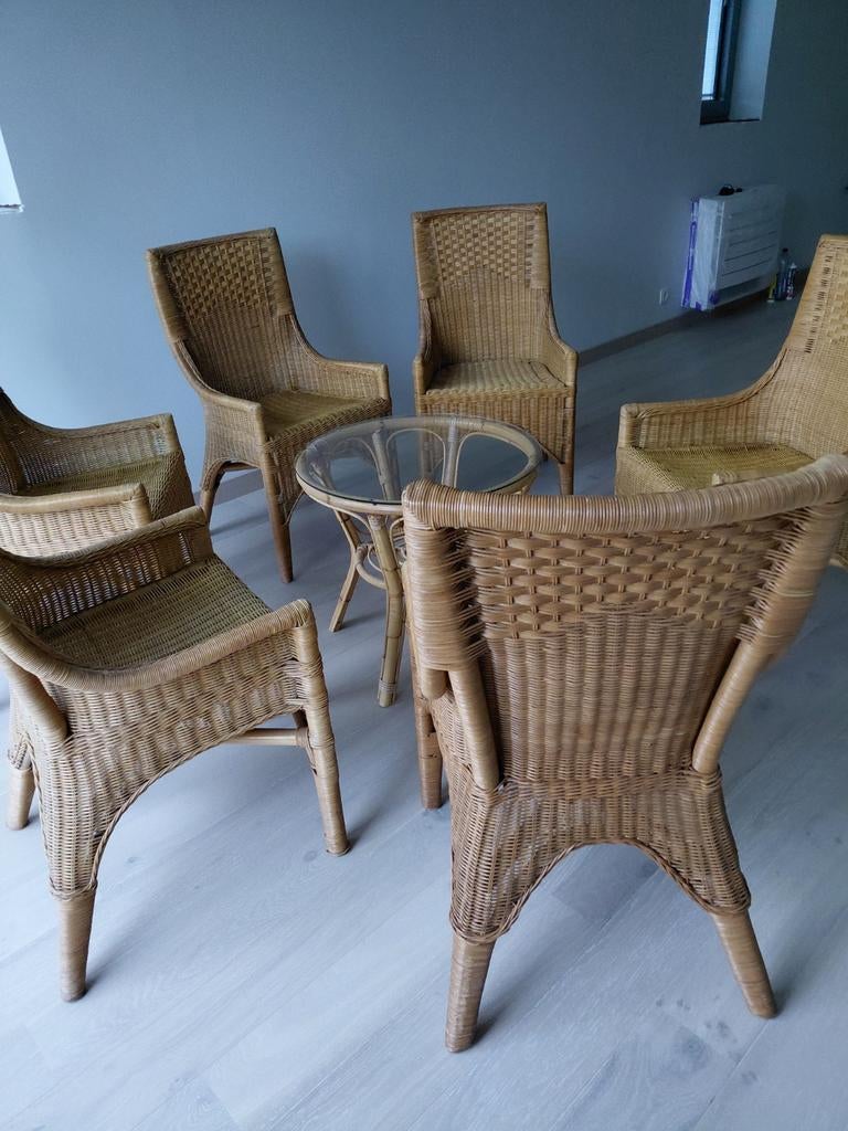 Chaises en rotin, Maison & Meubles, Enlèvement