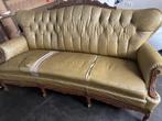 Groene antieke driezitsbank in barokstijl, Antiek en Kunst, Antiek | Meubels | Stoelen en Sofa's, Ophalen