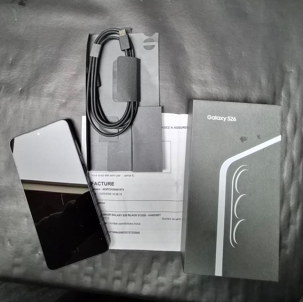 Samsung Galaxy S26 512GB garanti, Télécoms, Téléphonie mobile | Samsung, Comme neuf, 512 GB, Enlèvement
