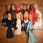 UNIQUE : 14 marionnettes à main anciennes faites à la main (, Antiquités & Art, Enlèvement ou Envoi