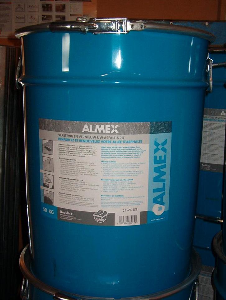 ALMEX EN KOUD ASFALT VOOR U INRIT TE VERNIEUWEN, Doe-het-zelf en Bouw, Overige Doe-Het-Zelf en Bouw, Nieuw, Ophalen