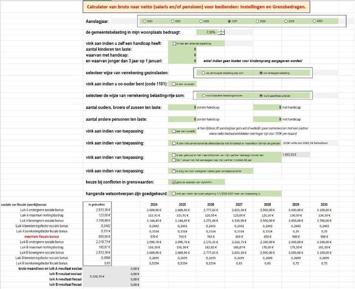 Bruto-Netto en Pensioen 2.3, Computers en Software, Office-software, Windows, Excel, Verzenden