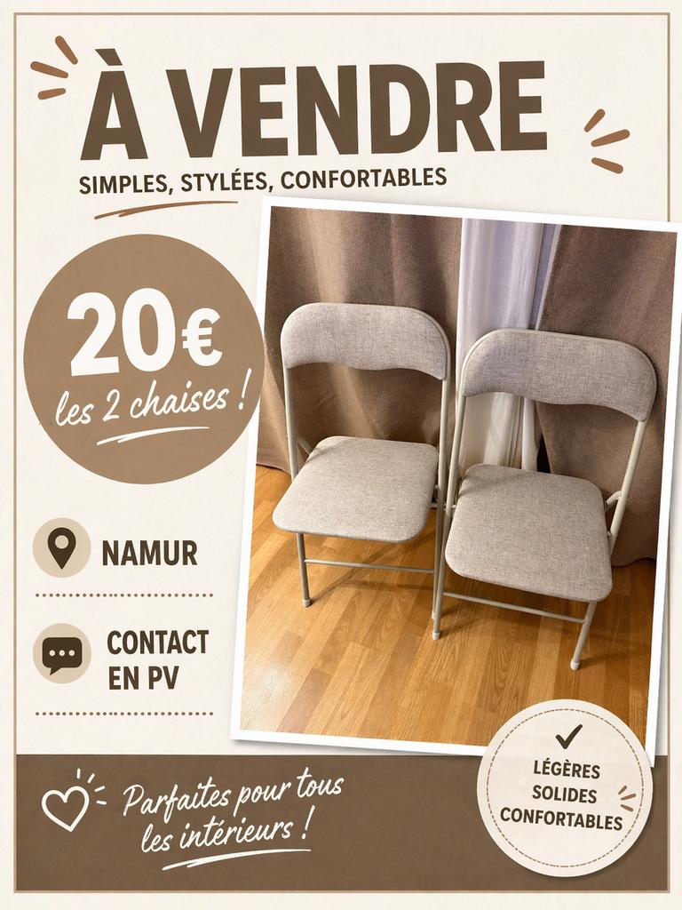 Chaises Jysk grise, Maison & Meubles, Chaises, Enlèvement, Comme neuf