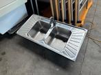 Spoelbak Antoine 100x50 incl. Kraan & aansluitingen., Ophalen