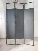 1 x Paravent en métal 3 pans - L. 120 x H. 180 cm - Noir, Maison & Meubles, Enlèvement, Comme neuf