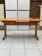 Verstelbaar bureau in grenen hout, Ophalen, In hoogte verstelbaar, Gebruikt, Bureau