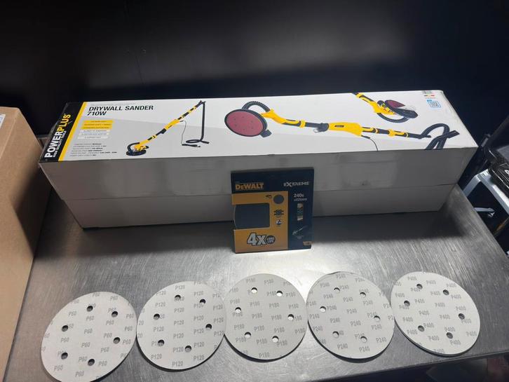 Powerplus elektrische wand en plafondschuurmachine, Doe-het-zelf en Bouw, Gereedschap | Schuurmachines, Nieuw, Excentrische schuurmachine