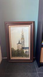 Schilderij O.L.V. Kathedraal Antwerpen, Antiek en Kunst, Kunst | Tekeningen en Fotografie, Ophalen