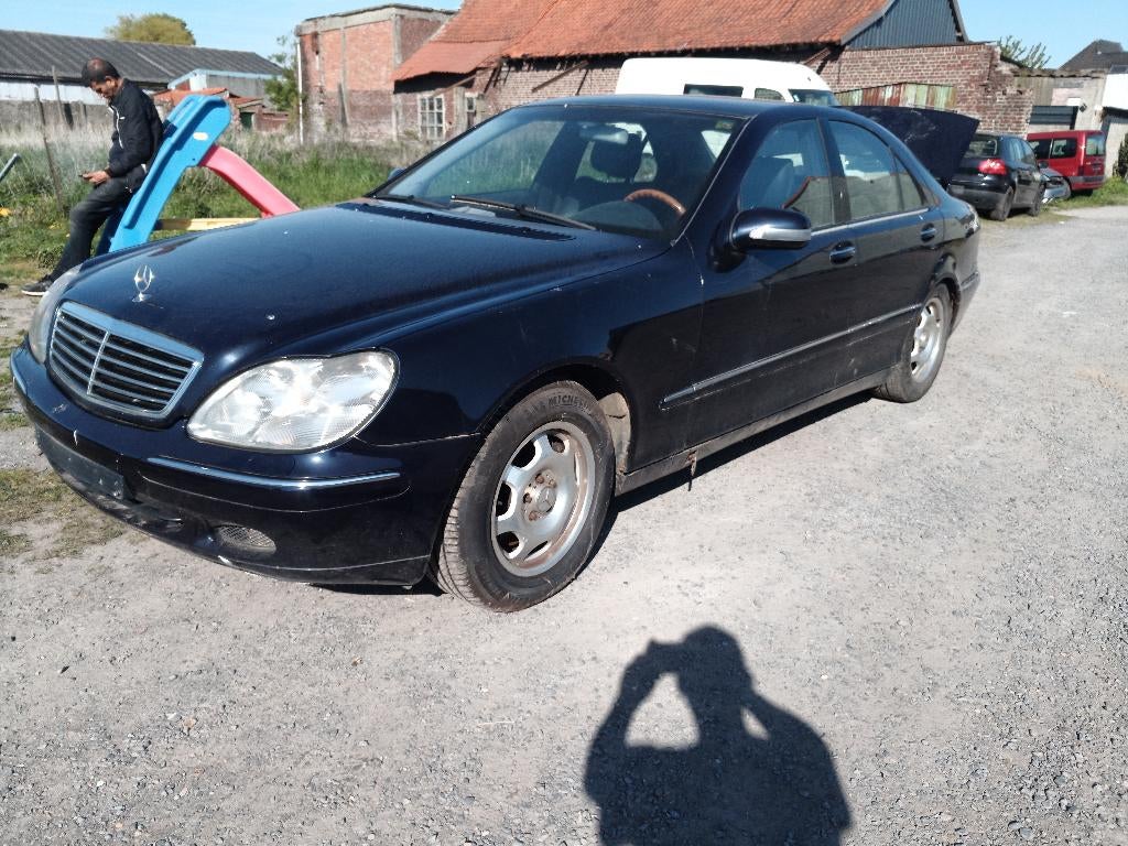 MB-S320cdi.320km.2002. En très bon état générale..., Auto's, Automaat, Achterwielaandrijving, Zwart, Blauw