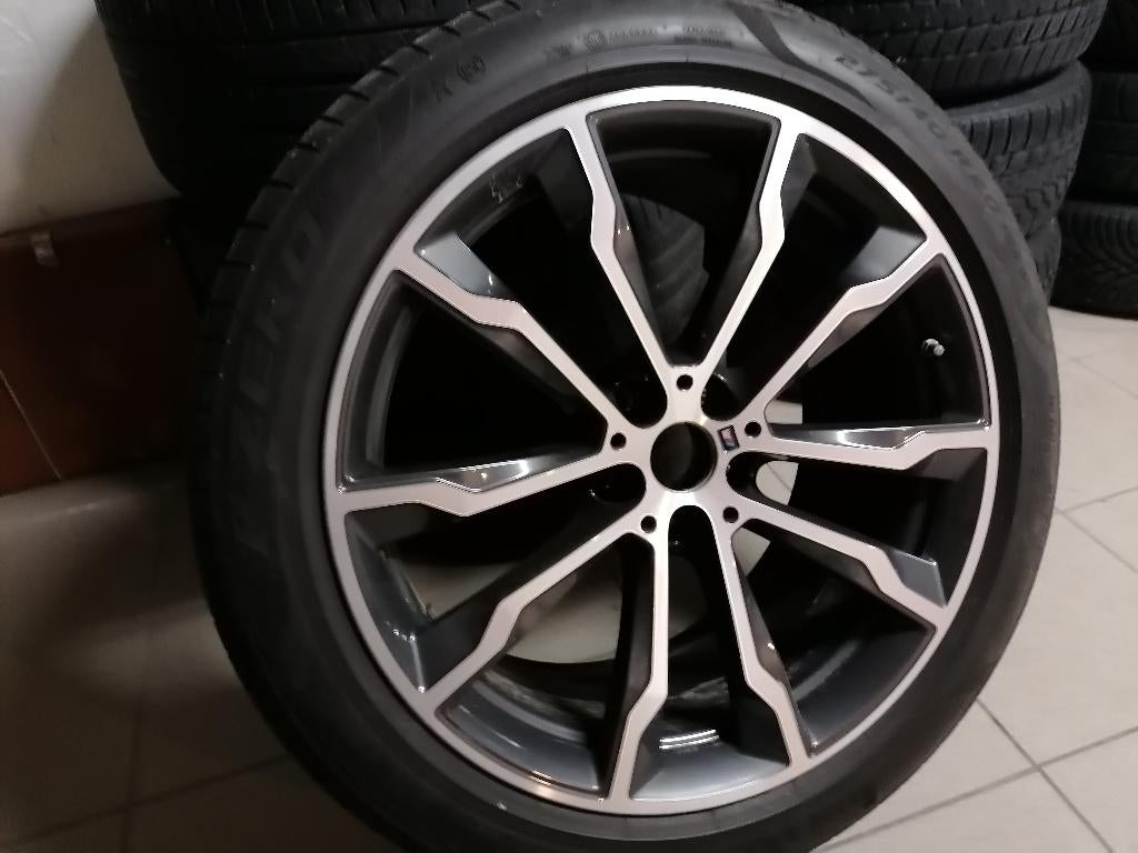 orginele bmw x3-x4 velgen met zomerbanden, Autos : Pièces & Accessoires, Pneus & Jantes, Pneus été, Enlèvement, Utilisé, 20 pouces