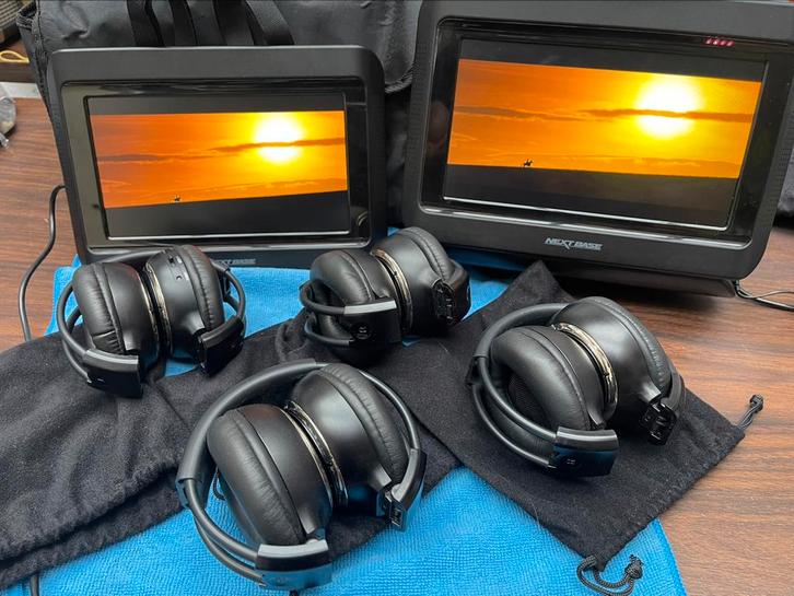 NEXT BASE NEXT 9 LITE DUO + 4 draadloze headsets, Audio, Tv en Foto, DVD spelers, Zo goed als nieuw, Dvd-speler, Ophalen of Verzenden