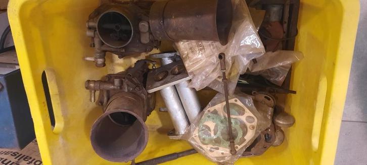Dubbele carburatorset 32 ndix (356) voor vw kever, Auto-onderdelen, Brandstofsystemen, Porsche, Volkswagen, Gebruikt, Ophalen