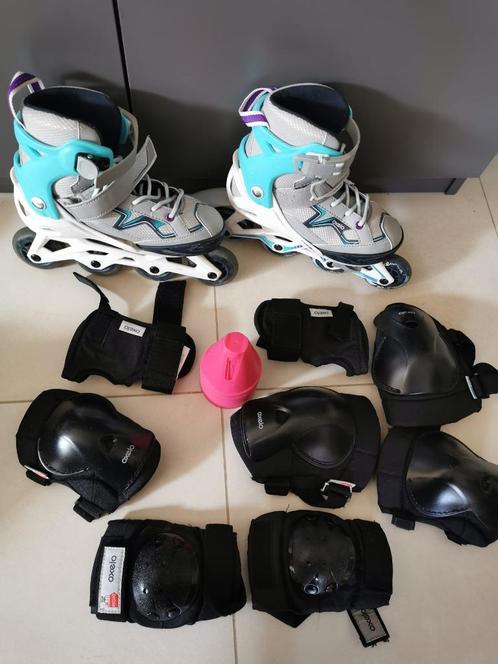 Pack Rollers Oxelo Enfant – Taille UK 13C / EU 2.5 (32/34), Sport en Fitness, Skeelers, Gebruikt, Inline skates 4 wielen, Overige merken