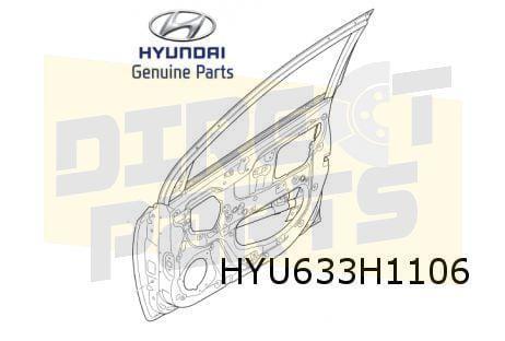 Hyundai i10 (1/14-2/20)  voorportier rechts (te spuiten) (bi, Auto-onderdelen, Carrosserie, Deur, Hyundai, Nieuw, Ophalen of Verzenden