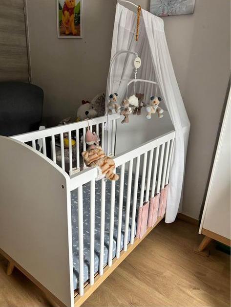 Lit cage bébé Vertbaudet + matelas antiallergique et étanche, Kinderen en Baby's, Babywiegjes en Ledikanten, Ledikant