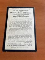 Rouwkaart D. Reubens  Knocke 1896 + Brugge 1925, Verzamelen, Bidprentjes en Rouwkaarten, Verzenden, Rouwkaart