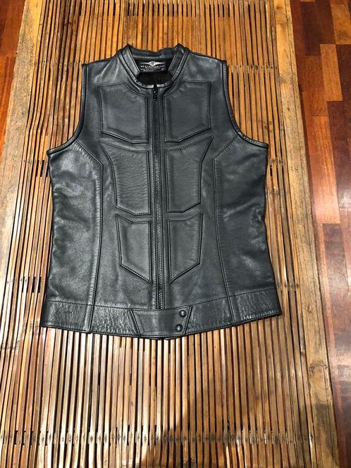 Leather vest with front zip - mr leather size S (small M), Vêtements | Hommes, Vestes | Été, Neuf, Taille 48/50 (M), Noir