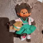 Monchichi/Monchhichi 15 cm met kleertjes en hondje, Verzamelen, Poppen, Ophalen of Verzenden, Nieuw