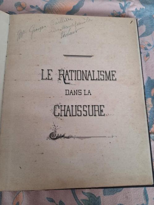 le rationalisme dans la chaussure (1896 Paris)Raepsaet, Antiek en Kunst, Antiek | Boeken en Manuscripten, Ophalen of Verzenden
