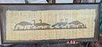 beschilderde papyrus met wilde eenden in beglaasde kader, Antiek en Kunst, Curiosa en Brocante, Ophalen