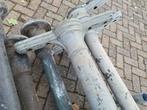 1 Antieke gietijzeren paal Hoog 3.35 meter Doorsnede 11 cm, Ophalen, Zo goed als nieuw