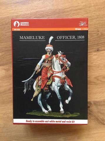 ANDREA MINIATURES S8-F56 Mameluke Officer,1808 90mm., Enlèvement ou Envoi, Comme neuf, Personnage ou Figurines