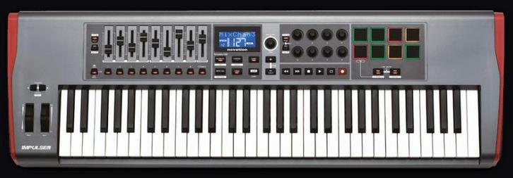Novation Impulse USB-Midi-controller keyboard 61 toetsen, Muziek en Instrumenten, Keyboards, Zo goed als nieuw, 61 toetsen, Overige merken