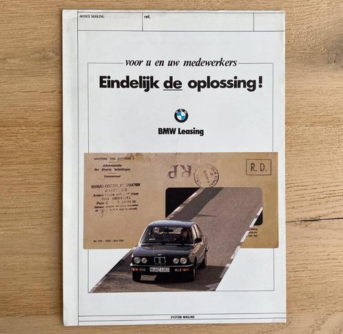 BMW leasing prijslijst BE-NL maart 1985 pagina, Boeken, Auto's | Folders en Tijdschriften, Gelezen, BMW, Ophalen of Verzenden