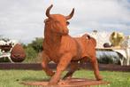 GROTE STIER IN GIETIJZER MET ROESTPATINA, Ophalen, Zo goed als nieuw, Overige materialen, Dierenbeeld