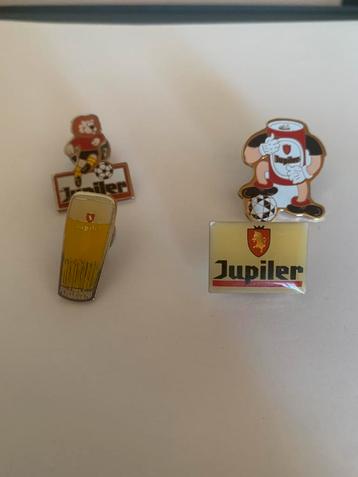 Lot de 4 épingles à bière rétro Jupiler, Enlèvement ou Envoi, Comme neuf