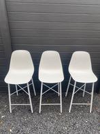 3 Chaise de bar/chaise haute blanche, Maison & Meubles, Tabourets de bar, Enlèvement, Utilisé
