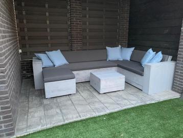 Steigerhout hoekbank loungebank loungeset tuinset op maat  beschikbaar voor biedingen