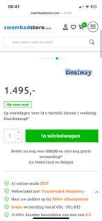 Bestway Lay-Z , Luxe-uitvoering Spa jacuzzi 5-7pers, Ophalen of Verzenden, Zo goed als nieuw, Grondzeil, Opblaasbaar