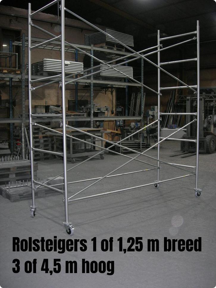 NIEUWE rolsteigers 3 of 4,50 m hoog - rolstelling, Doe-het-zelf en Bouw, Overige Doe-Het-Zelf en Bouw, Nieuw, Ophalen