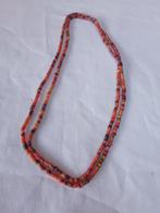 Vintage jaren 80 ketting met kleine veelkleurige pareltjes, Ophalen of Verzenden, Gebruikt, Overige kleuren, Kunststof