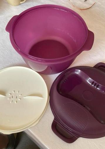 Rijstkoker Tupperware 3l, Enlèvement, Comme neuf, Violet