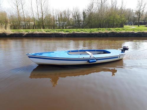 grachtenboot 5,5 meter, Watersport en Boten, Motorboten en Motorjachten, Gebruikt, Polyester, 6 tot 9 meter, Ophalen