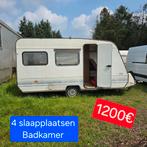 Caravan adria 4 slaapplaatsen Badkamer werfkeet camping bouw, Caravans en Kamperen